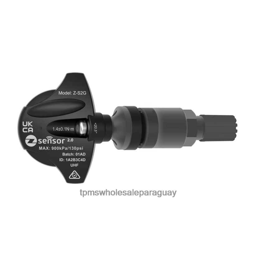 TPMS Asunción | BDR0J41172 Sensor tpms de repuesto original de saab - oe p/n 13598775, 13327259 frecuencia 433 mhz vástago de válvula de metal - gris oscuro